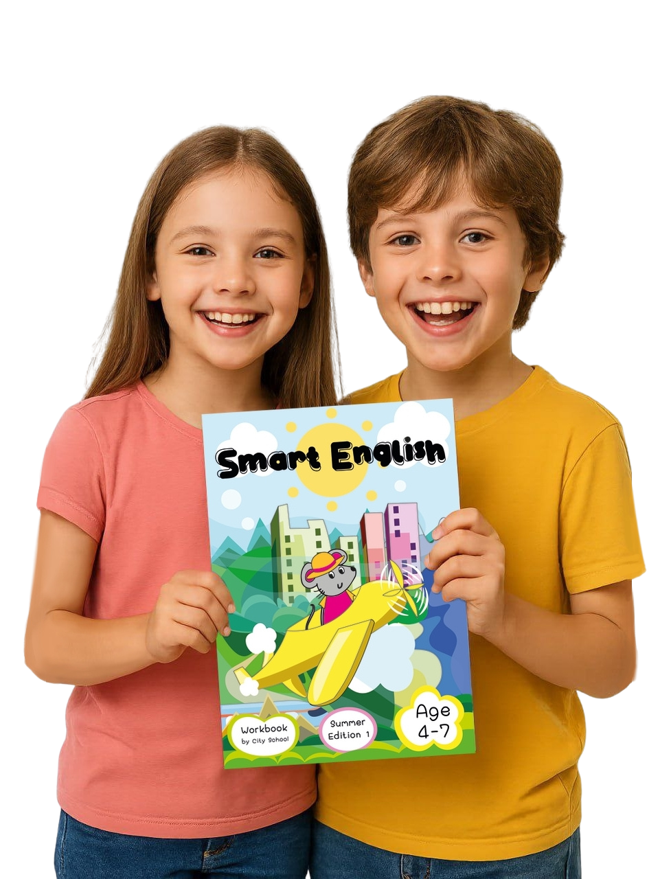 Дети с учебником Smart English
